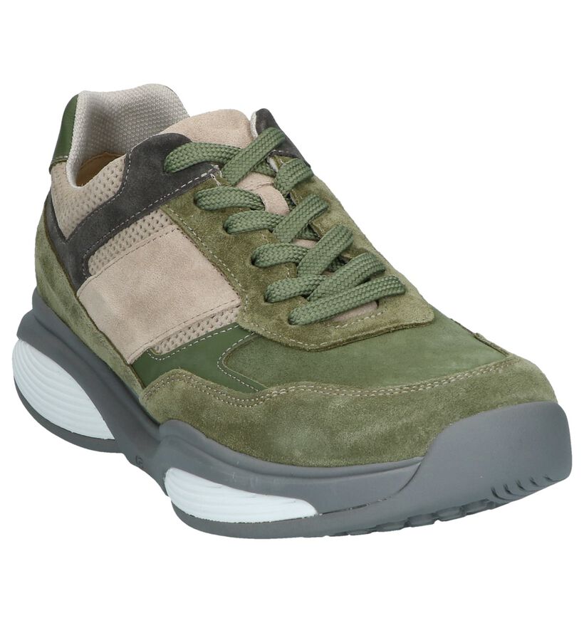 Stretchwalker Chaussures à lacets en Vert kaki pour hommes (246461) - pour semelles orthopédiques