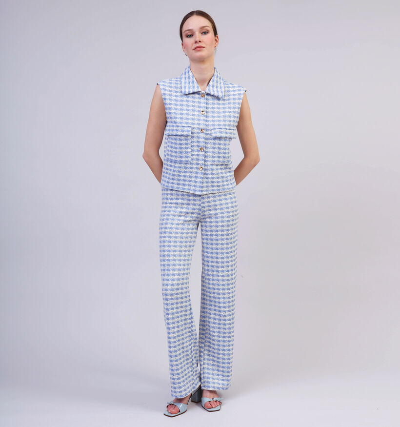 Vila Gesta Blauwe Wijde broek voor dames (359473)