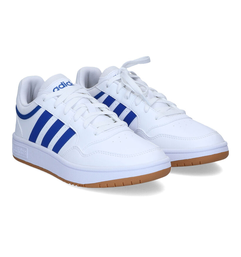 adidas Hoops 3.0 Witte Sneakers voor heren (319012) - geschikt voor steunzolen