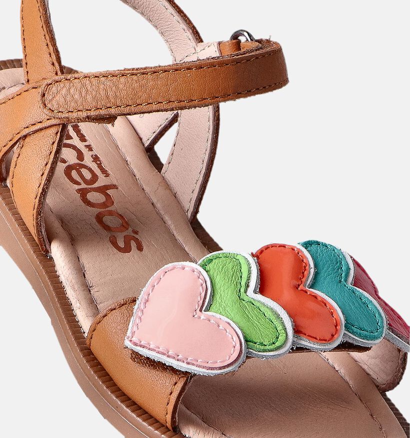 Acebos Sandales en Cognac pour filles (356753)