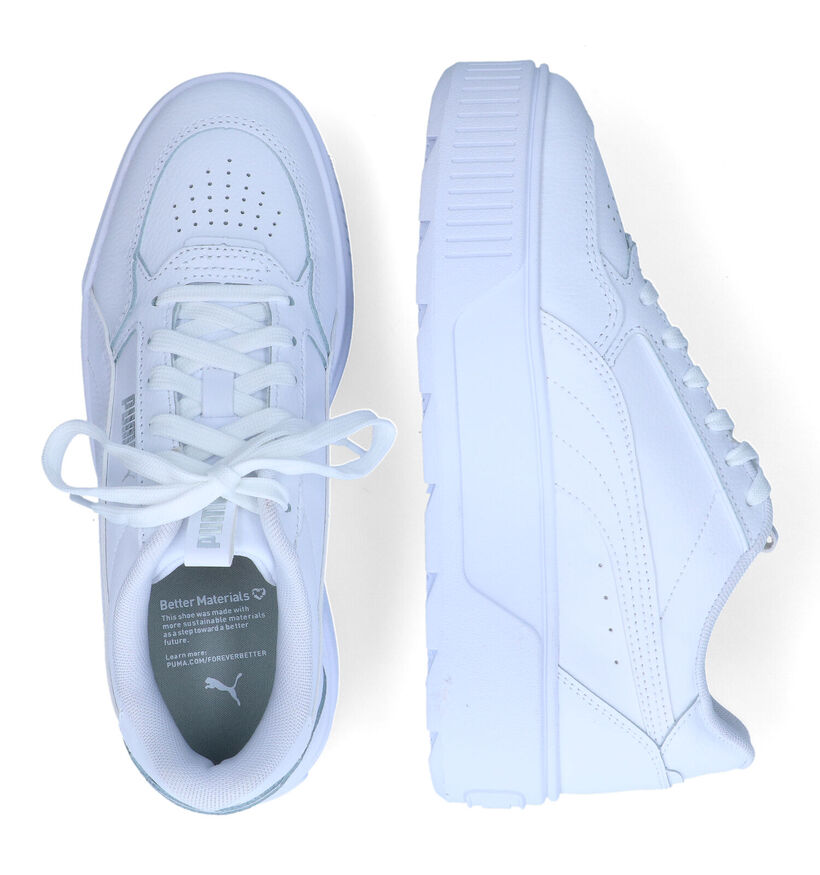 Puma Karmen Rebelle Jr Baskets en Blanc en cuir (311281)