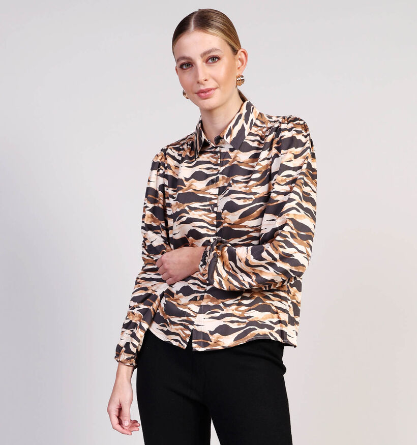Minus Lottie Bruine/Beige Blouse voor dames (361742)