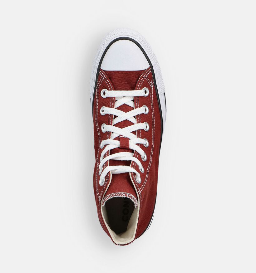 Converse Chuck Taylor All Star High Baskets montantes en Bordeaux pour femmes (359967) - pour semelles orthopédiques