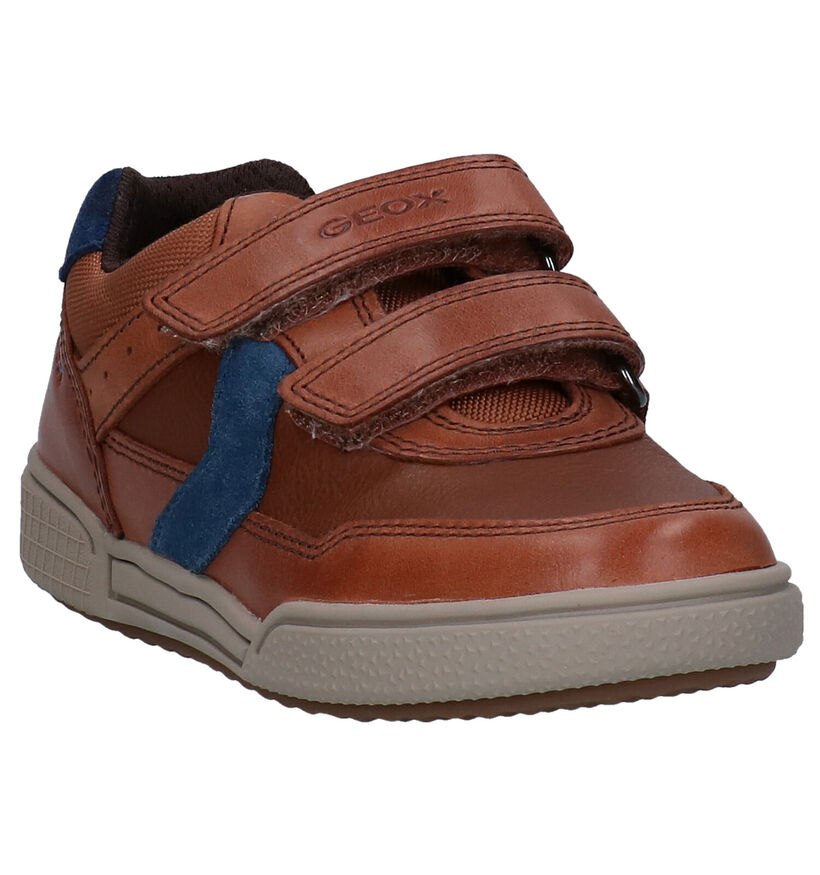 Geox Cognac Klittenbandschoenen en cuir (278297)