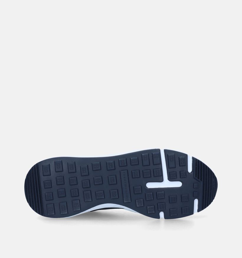 Tommy Hilfiger Faston Mix Ess Blauwe Veterschoenen voor heren (342747) - geschikt voor steunzolen