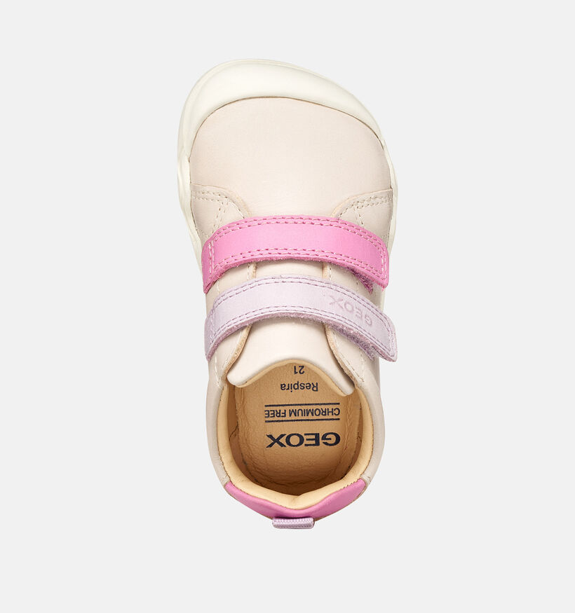 Geox Baskets pour b&eacute;b&eacute; en Rose pour filles (368443)