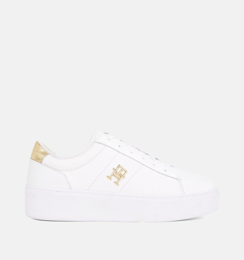 Tommy Hilfiger Platform Court Baskets casual en Blanc pour femmes (352618)