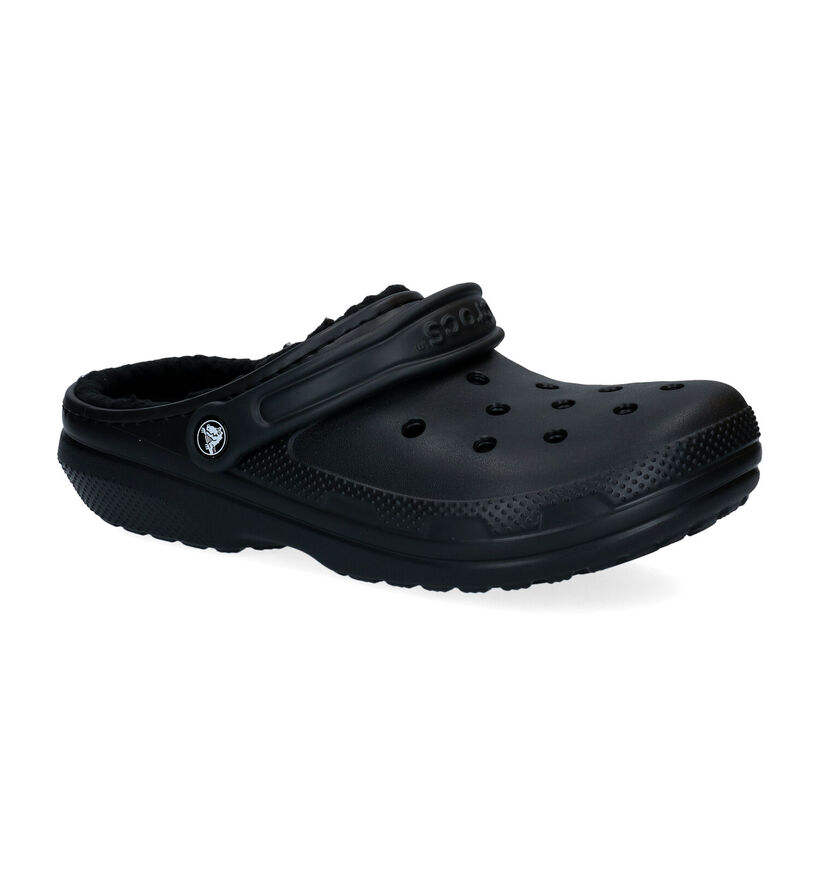 Crocs Classic Lined Zwarte Slippers voor heren (329656)