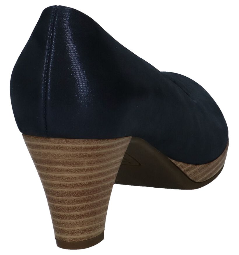 Gabor Escarpins classique en Bleu foncé en nubuck (245503)