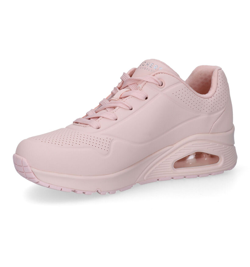 Skechers Uno Frosty Kicks Roze Sneakers voor dames (319370) - geschikt voor steunzolen