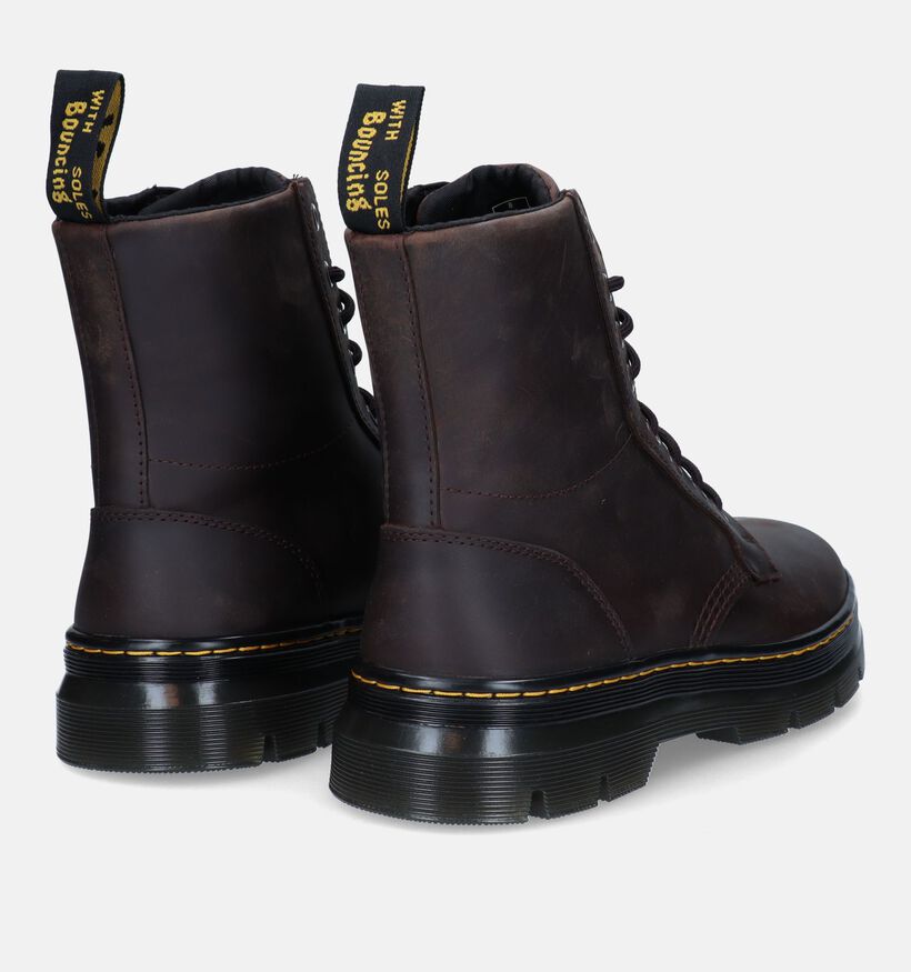 Dr. Martens Combs Leather Boots en Noir pour hommes (327244) - pour semelles orthopédiques