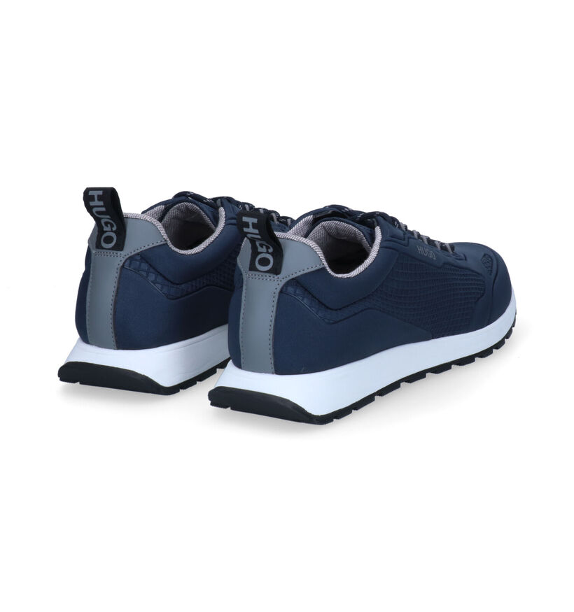 Hugo Icelin Runn Baskets en Bleu pour hommes (301364) - pour semelles orthopédiques