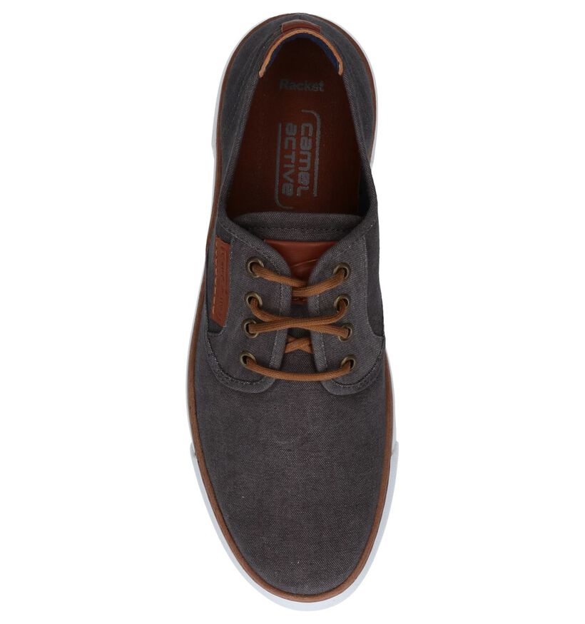 Camel Active Chaussures à lacets en Gris foncé en textile (271434)