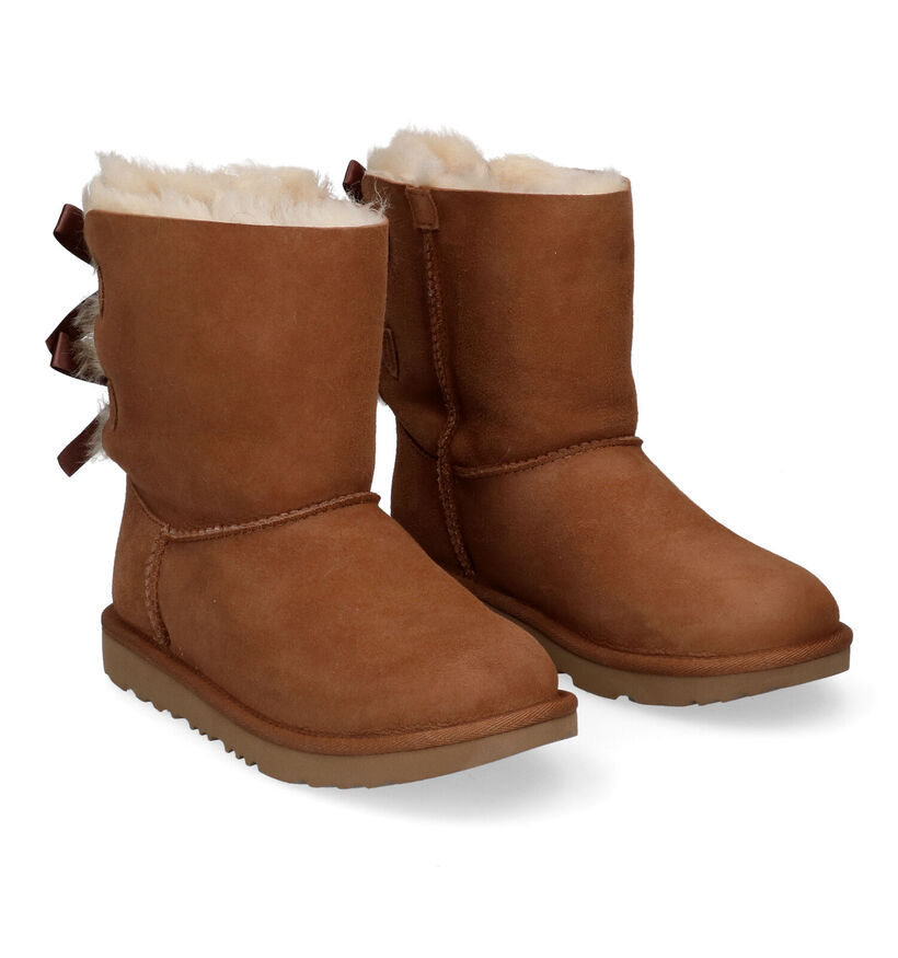 UGG Bailey Bow II Bottes en Cognac en daim (294874)