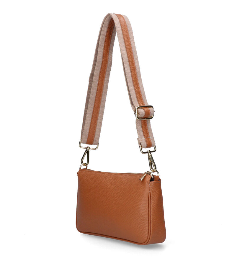 Via Limone Cognac Crossbody Tas voor dames (333702)