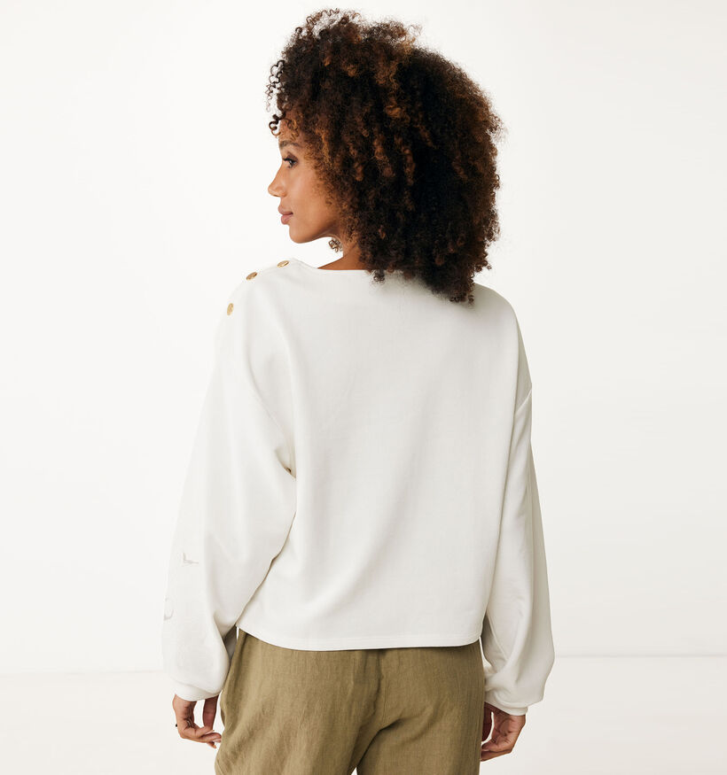 Mexx Sweatshirt en Écru pour femmes (353215)
