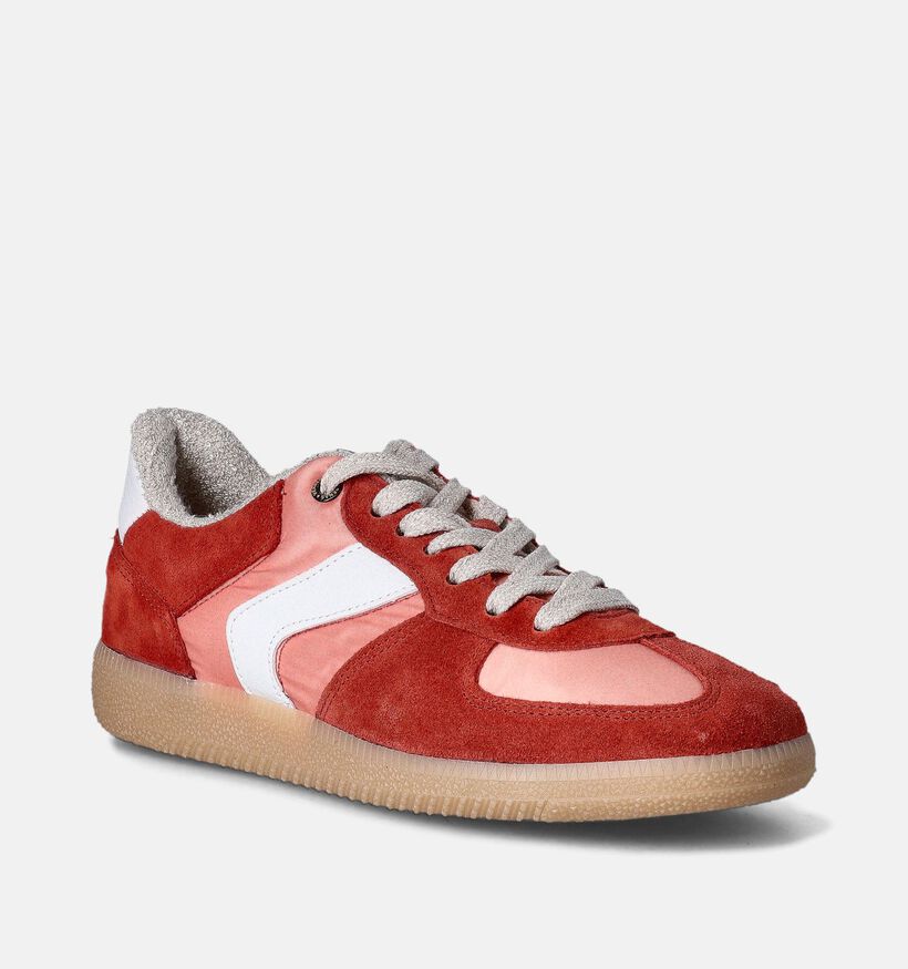 Verbenas Sora Nylon Baskets casual en Rouge pour femmes (362325) - pour semelles orthopédiques
