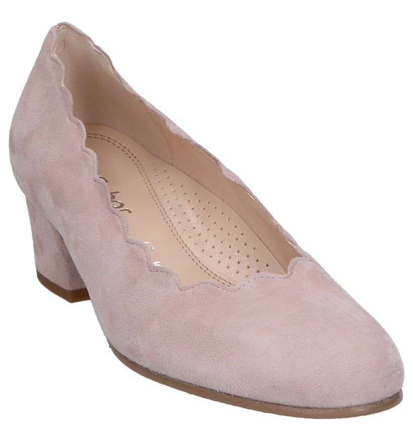 Gabor Roze Pumps in daim (271659)