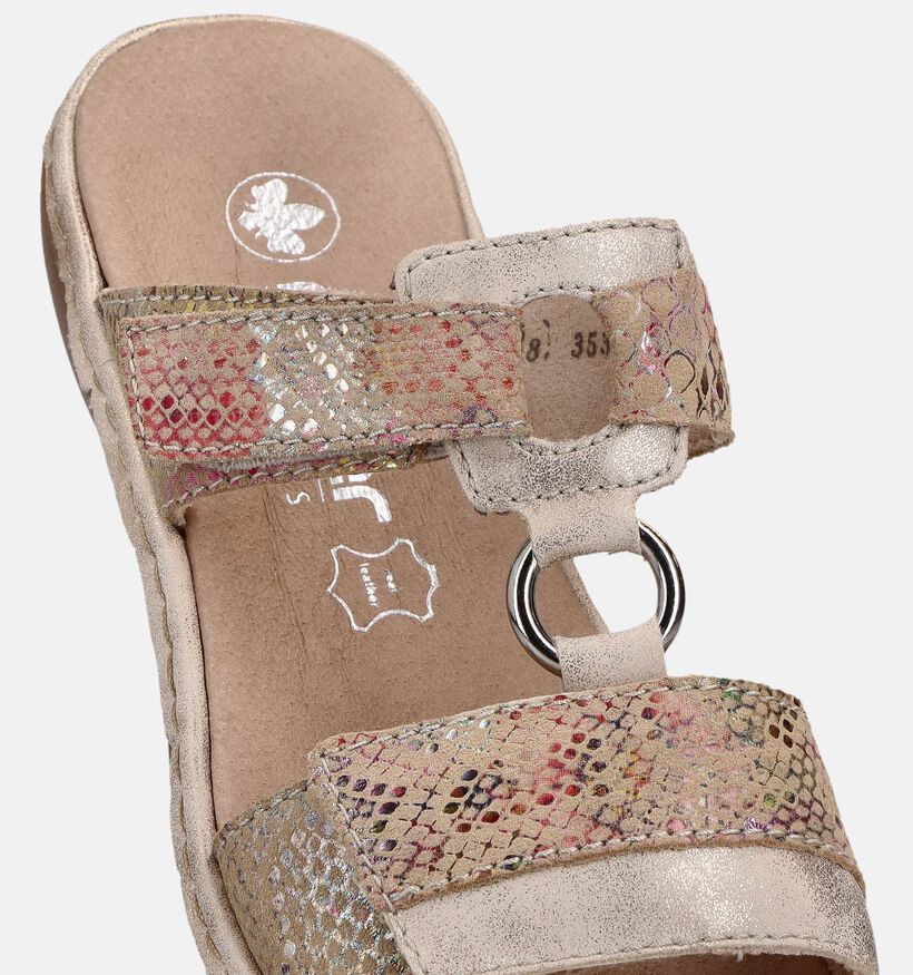 Rieker Beige Slippers voor dames (370411)