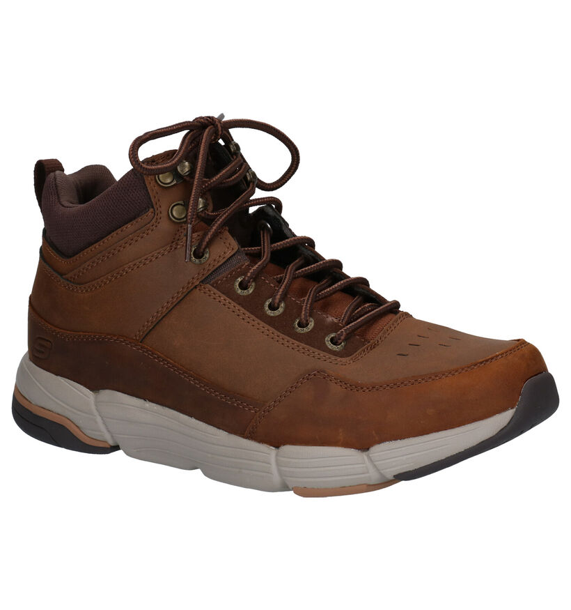 Skechers Metco Boles Bruine Boots in kunstleer (257949)