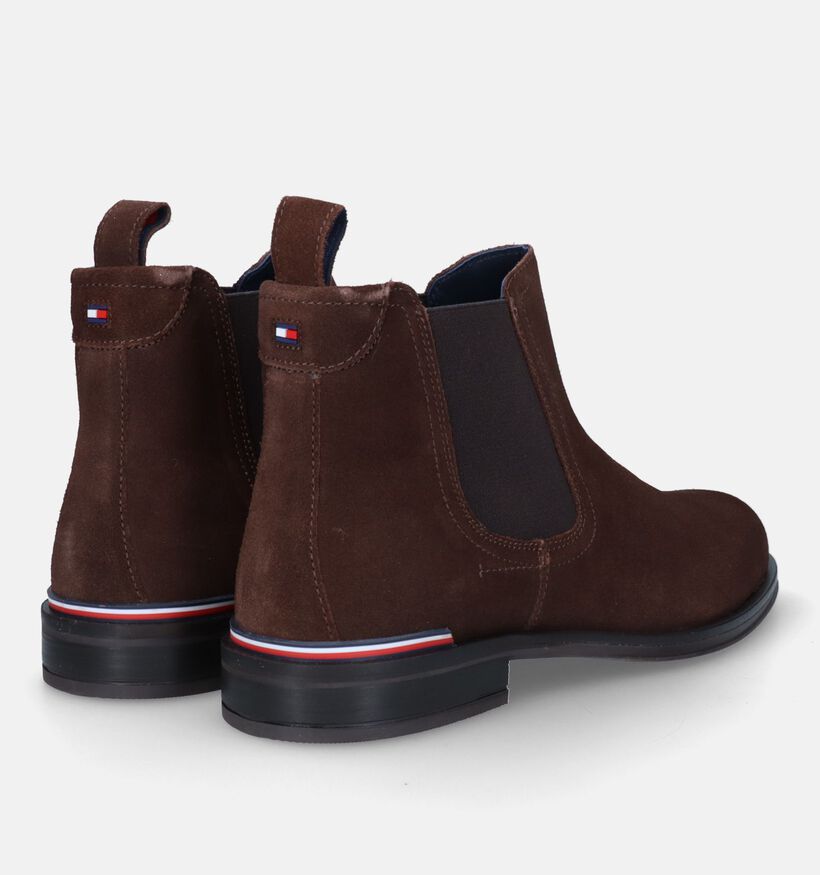 Tommy Hilfiger Coporate Boots Chelsea en Brun pour hommes (329360) - pour semelles orthopédiques