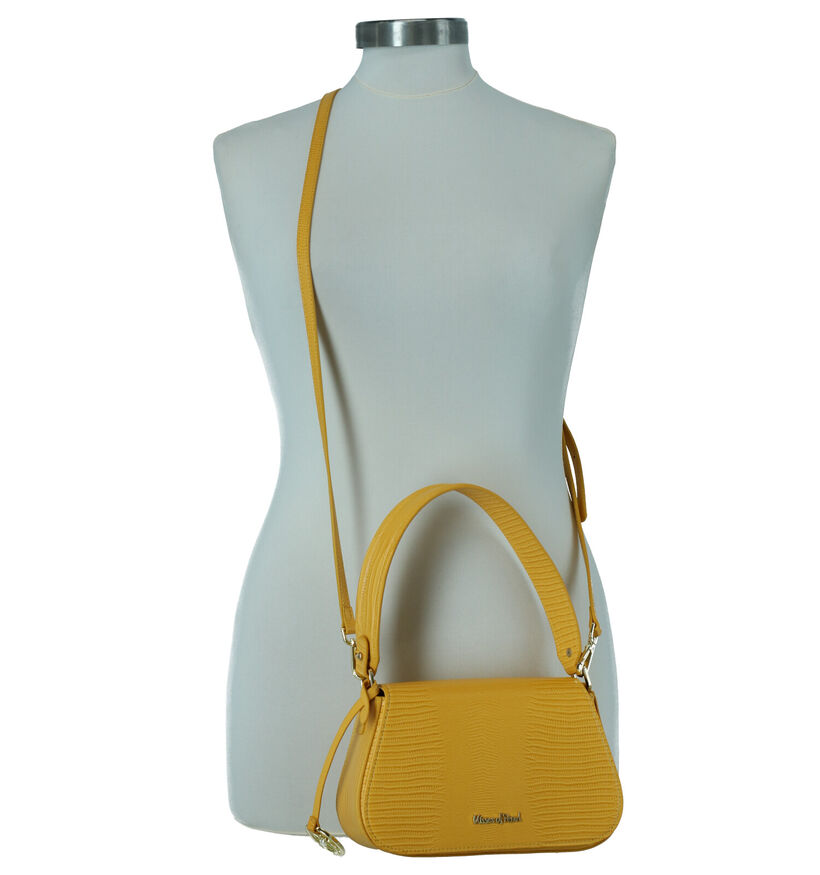 Kisses of Pearl Michelle Sac Bandoulière en Jaune en simili cuir (273748)