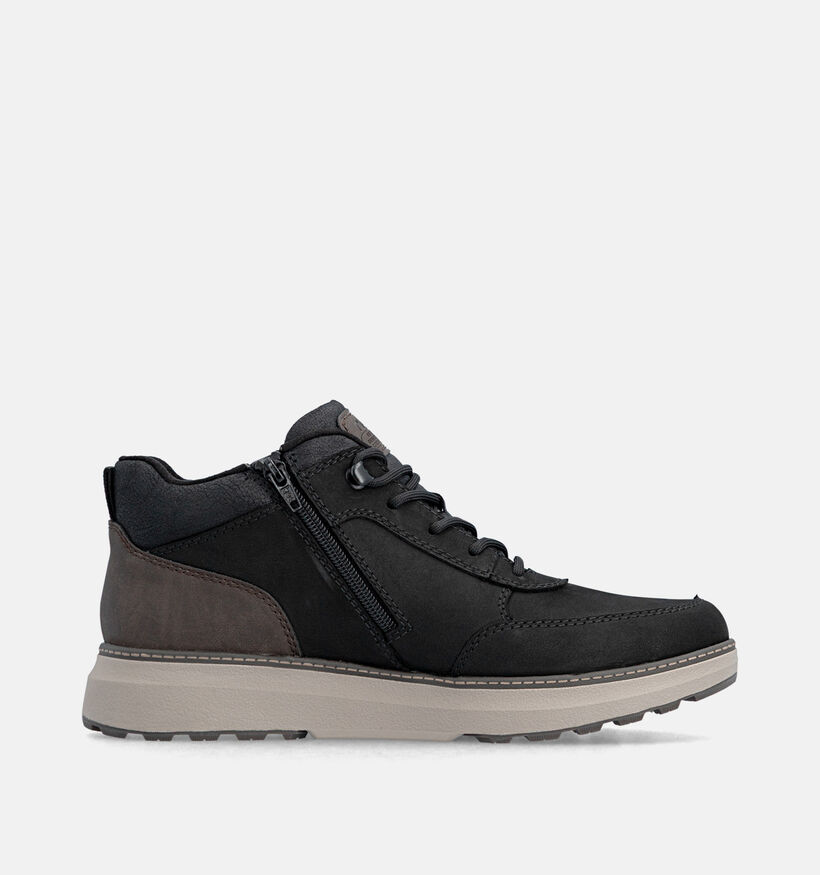 Rieker Boots &agrave; lacets en Noir pour hommes (379822) - pour semelles orthop&eacute;diques