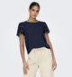 JDY Hannah Blauwe T-shirt voor dames (353254)