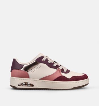 Skechers Uno Low Sneakers Beige/Bordeaux
