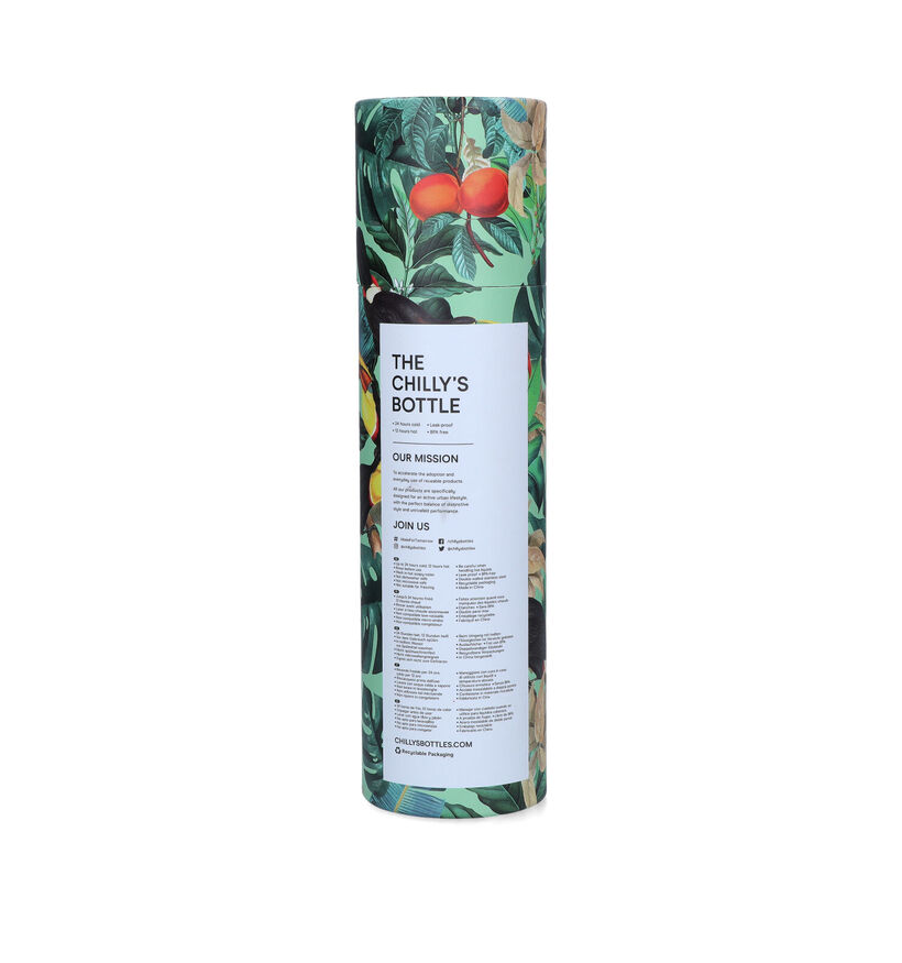 Chilly's x Tropical Toucan 3D Gourde en Vert 750ml pour femmes (331294)