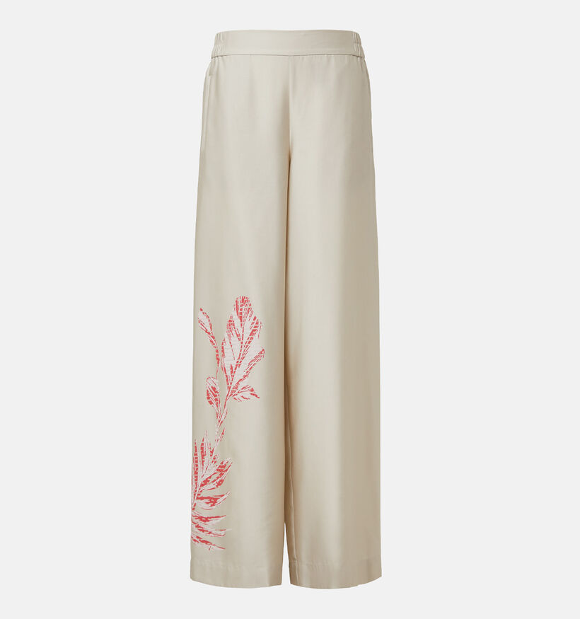 comma Beige Wijde Broek voor dames (358257)