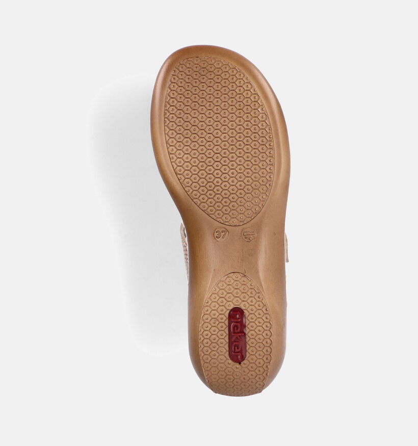 Rieker Beige Slippers voor dames (354956)