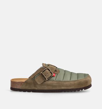 Scholl Pantoufles Noir/Vert