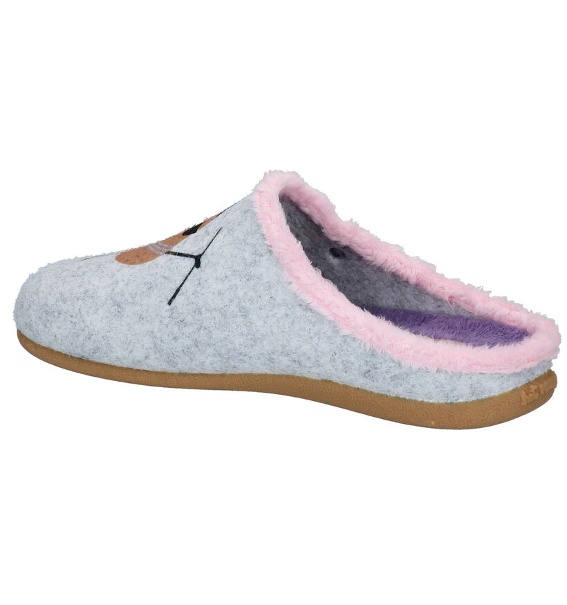 Hot Potatoes Grijze Pantoffels in stof (283240)