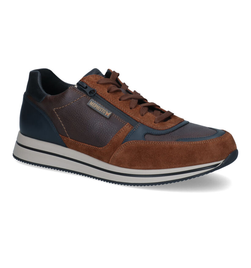Mephisto Gilford Chaussures à lacets en Bleu pour hommes (354616) - pour semelles orthopédiques