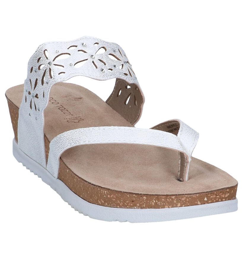 Beige Geklede Slippers Marco Tozzi in imitatieleer (243069)