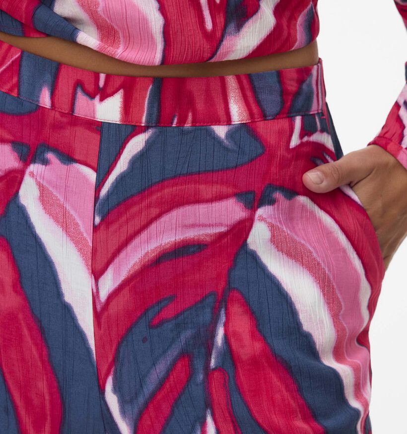 Vero Moda Vera Violet Pantalon en Rose/Bleu pour femmes (367227)