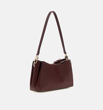 Guess Schoudertassen Zwart/Bordeaux