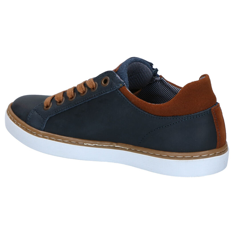 Bullboxer Blauwe Lage Schoenen in leer (269071)