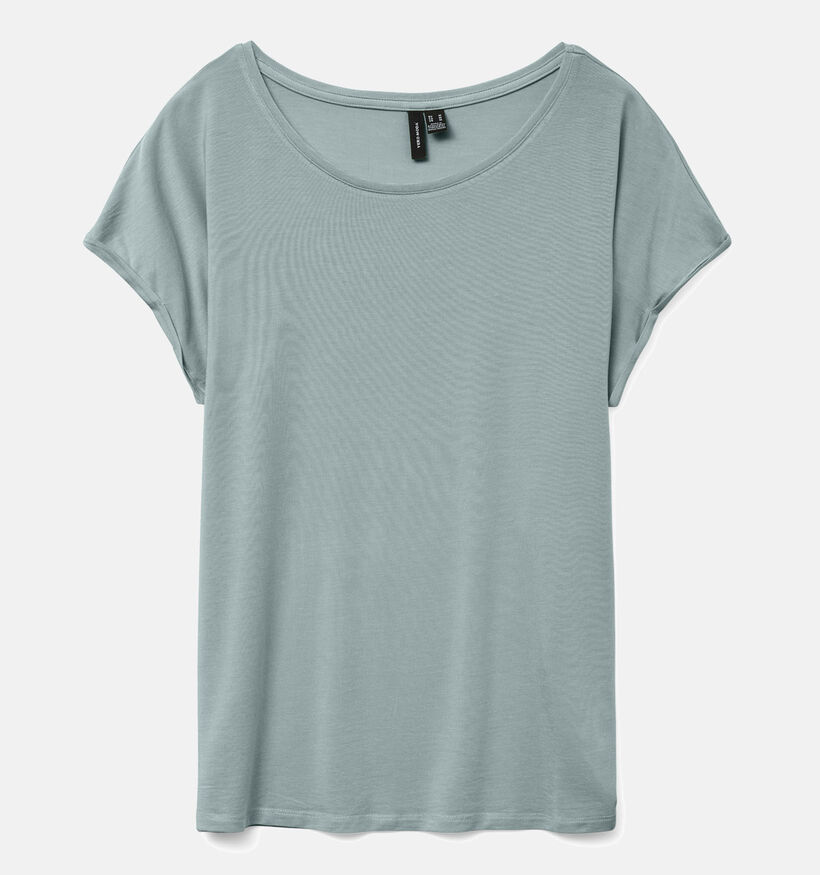 Vero Moda Ava T-shirt Basic en Vert pour femmes (352196)