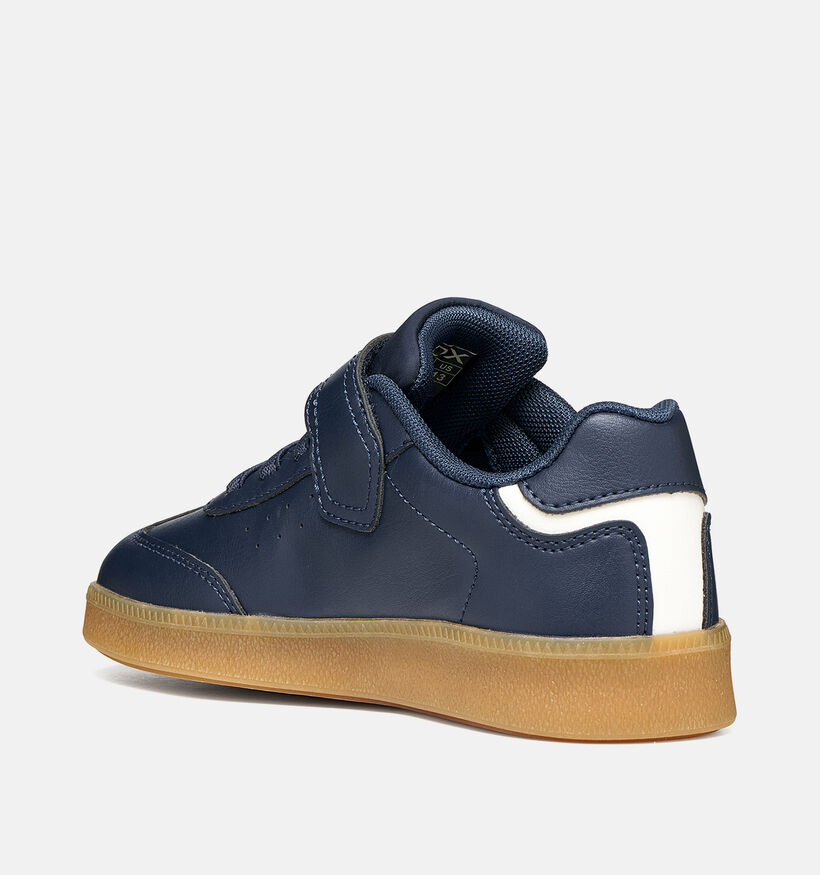 Geox New Emberlix Baskets basses en Bleu fonc&eacute; pour gar&ccedil;ons (376274) - pour semelles orthop&eacute;diques