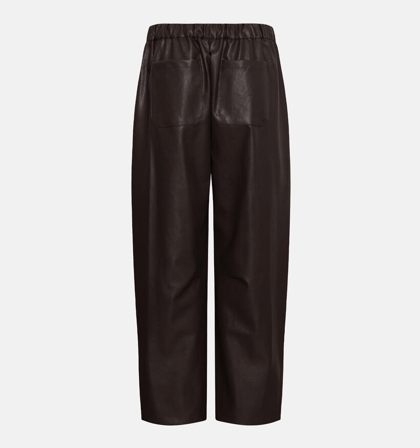 Culture Ronarda Lili Donkerbruine Faux-Leather Broek voor dames (380488)