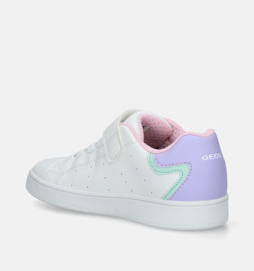 Geox Eclyper Witte Sneakers voor meisjes (351939) - geschikt voor steunzolen