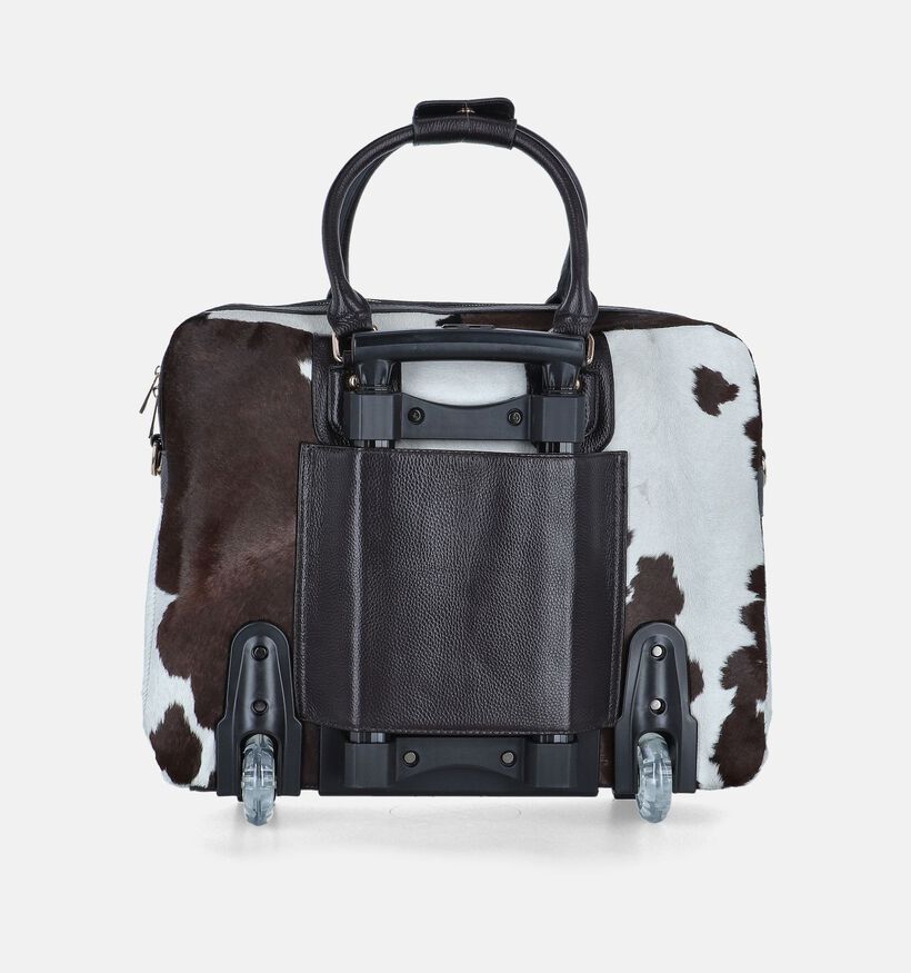 Olivia Lauren Cowhide Sac ordinateur en Noir pour femmes (364302)