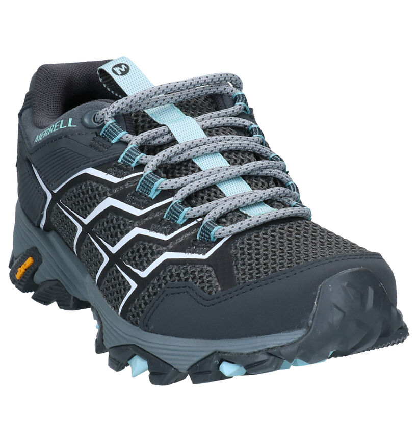 Merrell Moab FST 2 GTX Chaussures de marche en Bleu en daim (292426)