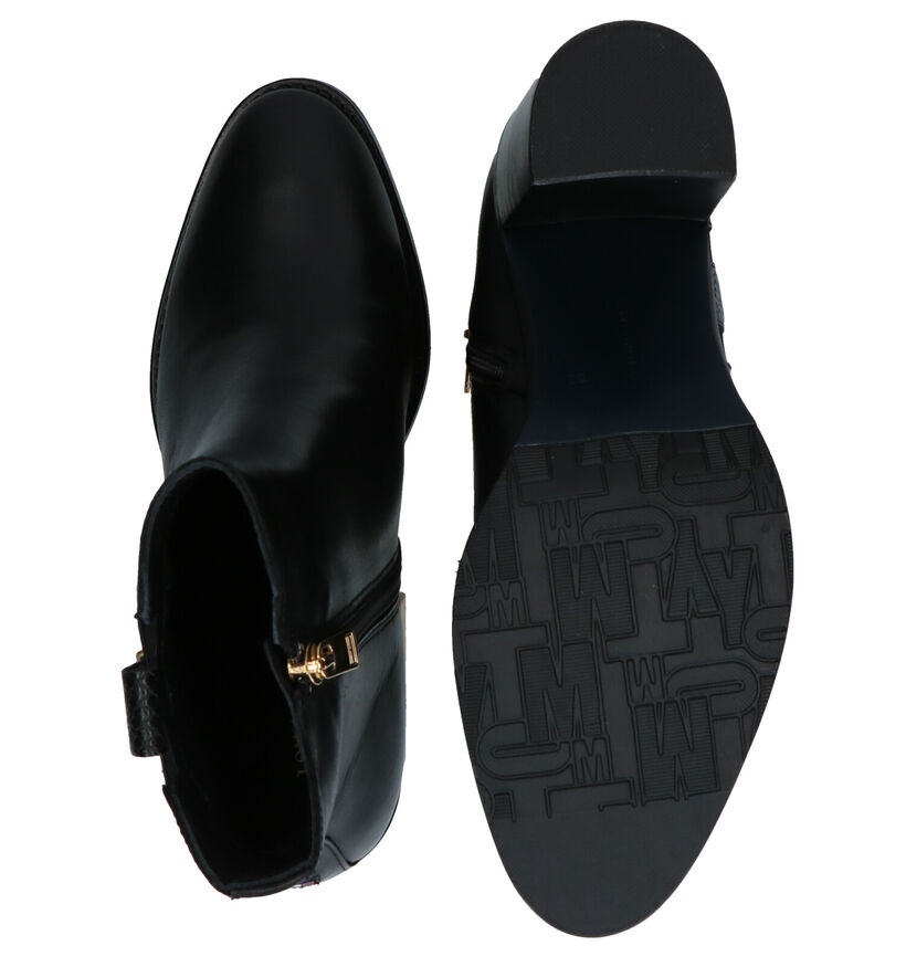 Tommy Hilfiger TH Interlock Bottillons en Noir en cuir (279984)