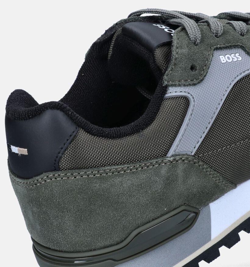 BOSS Parkour-L Runn Chaussures avec lacets en Vert Kaki pour hommes (343641) - pour semelles orthopédiques