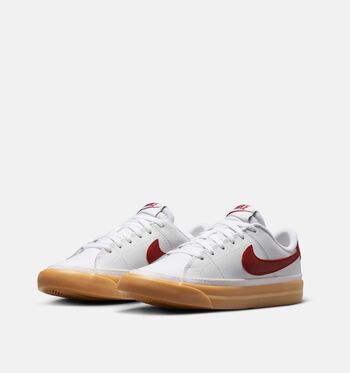 Nike Court Legacy Low Sneakers White/ Team Red/ Gum/ Yellow/Light Silver/ White/ Gum