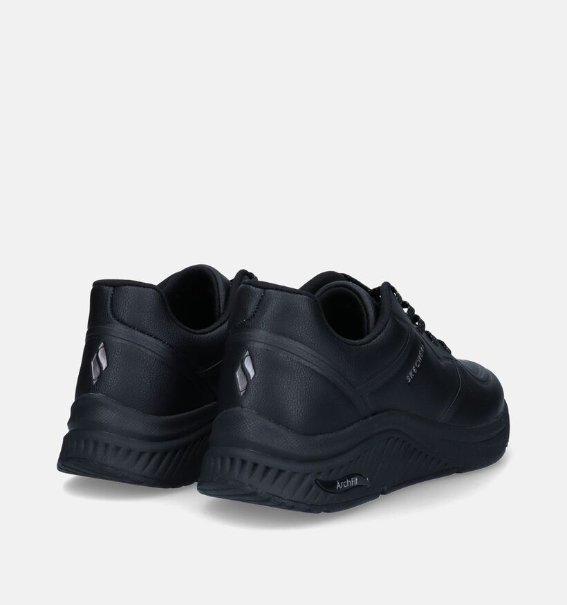 Skechers Arch Fit S-Miles Zwarte Sneakers voor dames (334194) - geschikt voor steunzolen