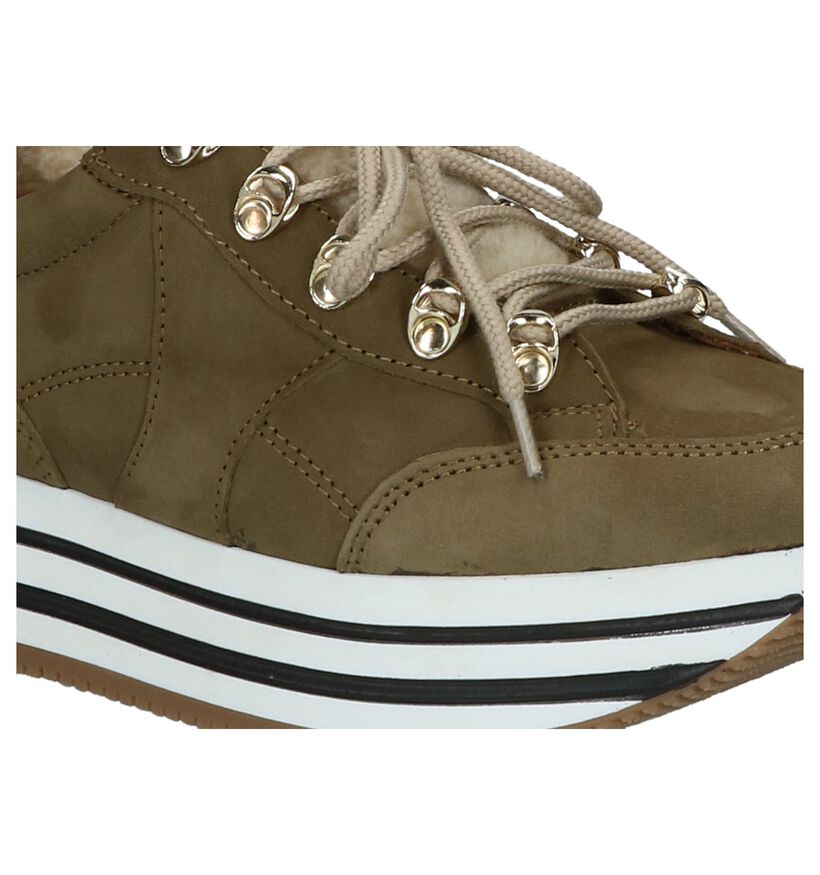 Scapa Kaki Sneakers in daim (227354)